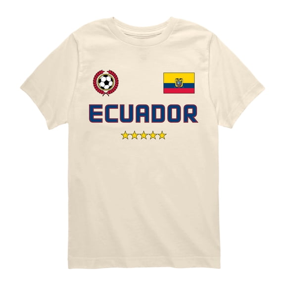 Instant Message - Ecuador Soccer Short Sleeve Graphic T-Shirt