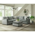 thumbnail image 2 of Picket House Furnishings Sloan Modular Ottoman in Nova Grey, 2 of 3