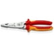 thumbnail image 1 of KNIPEX 13 76 200 ME Alicate de electricista multifunción modelo métrico aislados con fundas en dos componentes, según norma VDE cromado 200 mm, 1 of 7