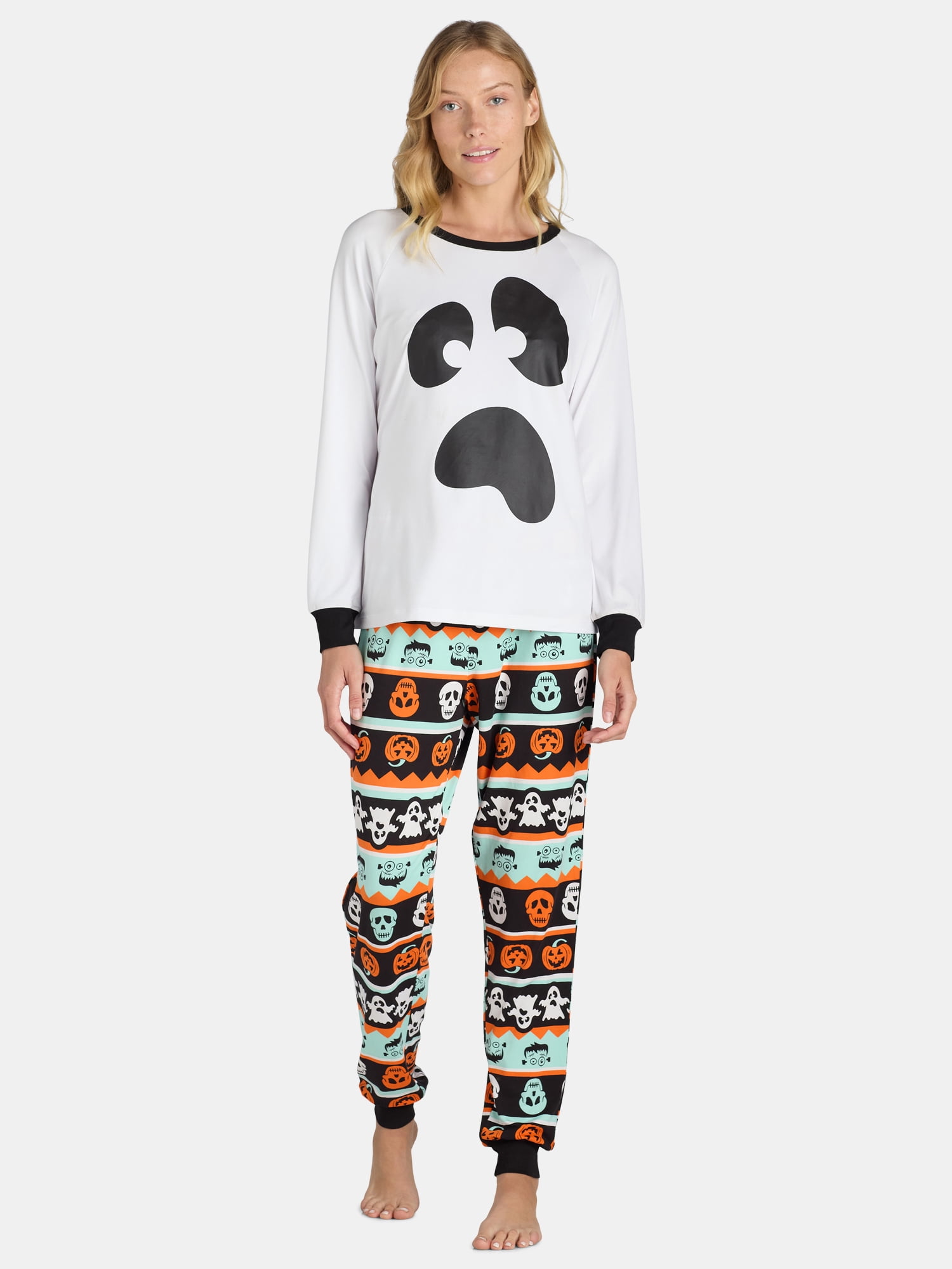 Halloween Women’s Matching Family Pajamas Set from Way to Celebrate, 2-Piece, Sizes S-3X