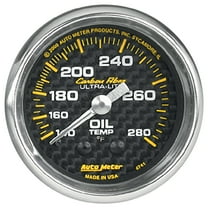Autometer 4741 Carbon Fiber Mechanical Oil Temperature Gauge