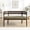 Walnut + Green, variant on Christopher Knight Home 47.5" Rattan Boucle Upholstered Loveseat, Rubberwood Frame, Walnut+Green