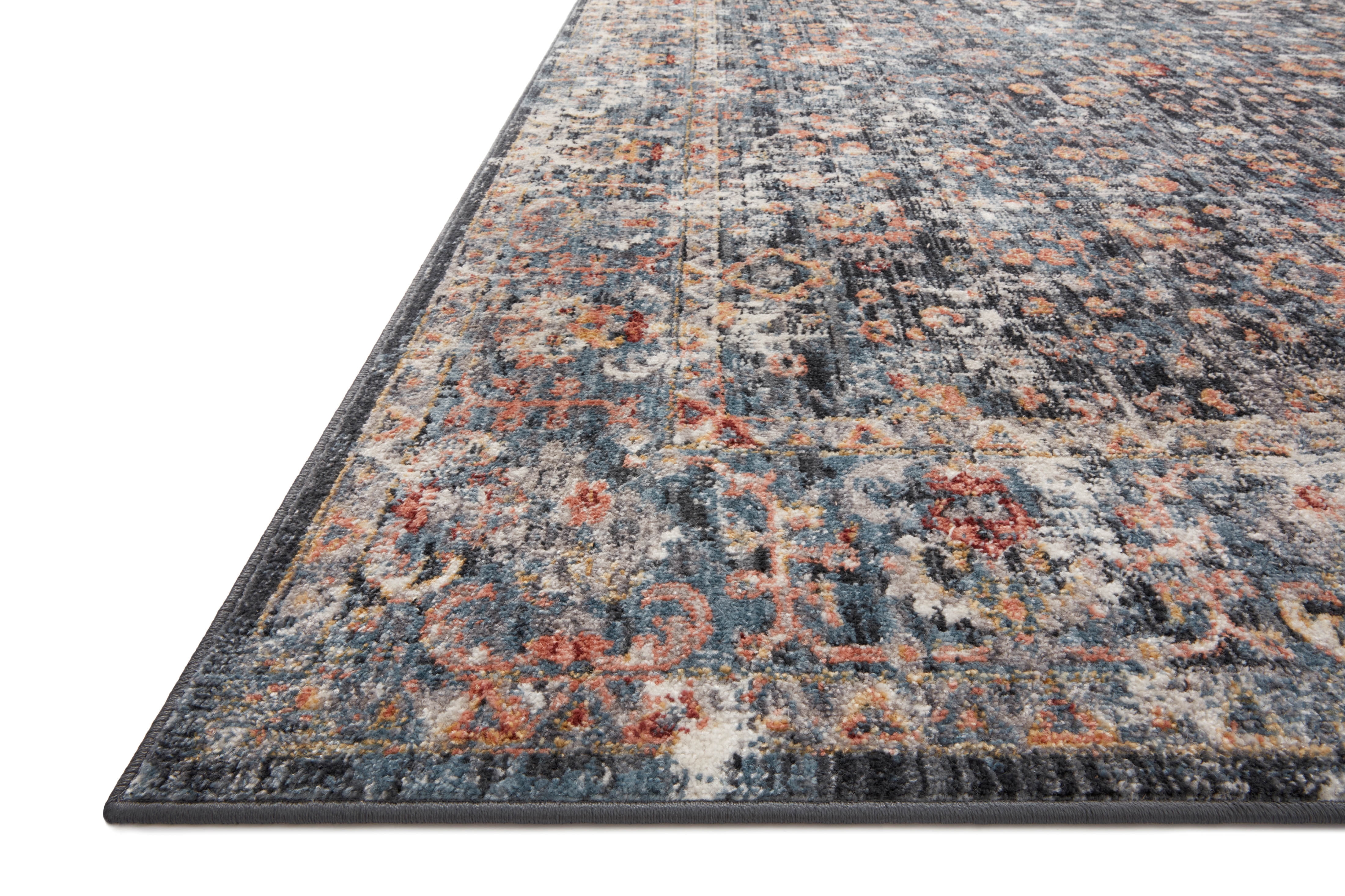 Loloi Cassandra Collection CSN-05 Blue / Multi Oriental Area Rug 5'-3" x 7'-9"