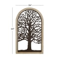 thumbnail image 3 of DecMode Bronze Metal of Life Tree Wall Decor with Arched Frame, 3 of 9