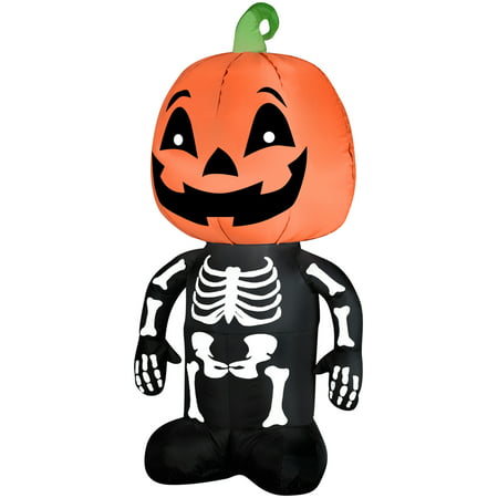 Airblown Inflatables Pumpkin Boy Skeleton