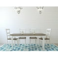 thumbnail image 2 of Linon Outdoor Washable Area Rug Collection, Blue and Ivory, 7' x 9', 2 of 9