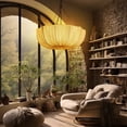 thumbnail image 3 of Arturesthome French Retro Fabric Pendant Light For Living Room, 3 of 14