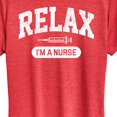 thumbnail image 3 of Instant Message - Relax I'm A Nurse - Women's Short Sleeve Graphic T-Shirt, 3 of 6