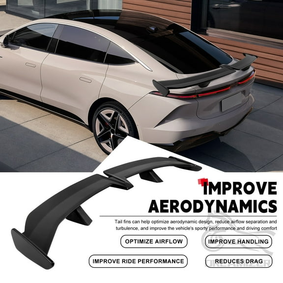 54 Inch Universal Rear Spoiler, PRO Style Car Rear Trunk Spoiler Wing Spoiler Compatible with Mazda Miata RX-7 Chevy Corvette Camaro Nissan Lexus Toyota Honda Civic Ford Mustang Scion
