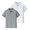 thumbnail image 2 of Grblisyd Back to School 2-Pack Girls and Boys School Uniform Short Sleeve Polo Shirt Button Closure Comfortable & Soft Collared Shirt, 2 of 6