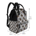 thumbnail image 2 of Fotbe Haloween Pumpkins Mochila Maternidad - Lona de Sarga Impermeable, Mochila de Pañales de Gran Capacidad con Múltiples Bolsillos y Correas Ajustables, 2 of 6