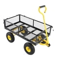 thumbnail image 5 of LiviNest Heavy Duty Garden Cart: 600lbs Capacity Utility Wagon - Haul Firewood & Yard Debris in One Trip - All-Terrain Tires for Grass & Uneven Ground - Homeowners & Gardeners, 5 of 6