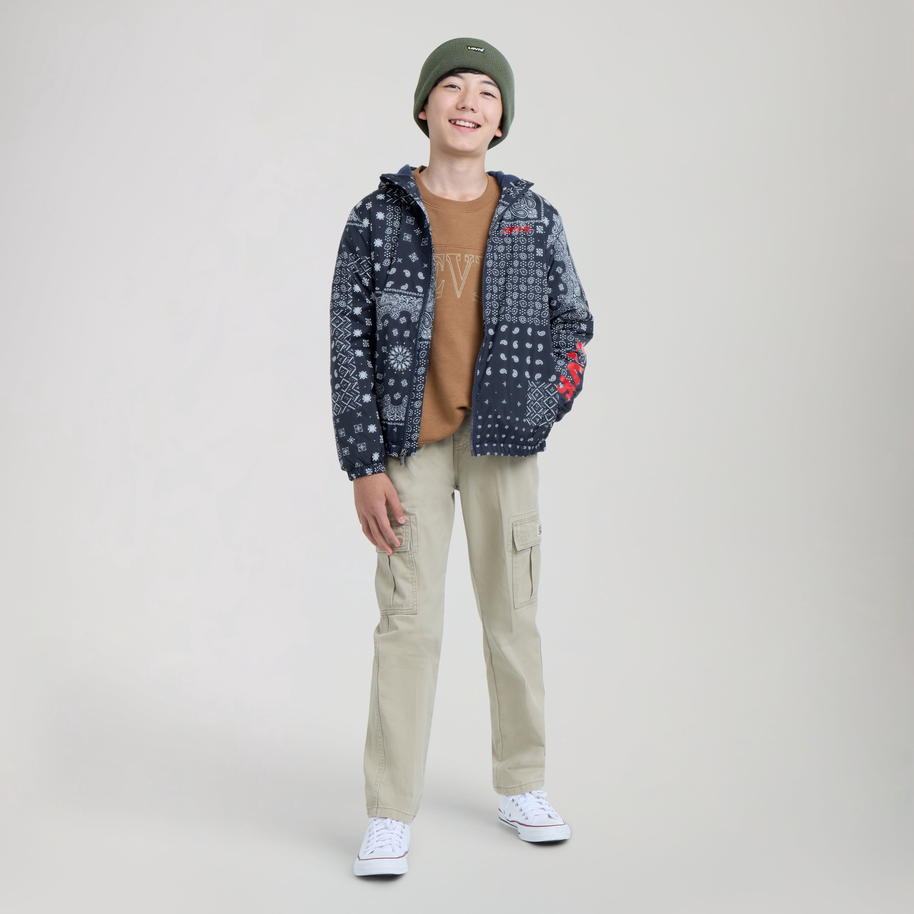 Levi's Boys Wind Jacket with Hood, Sizes 8-20