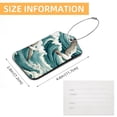 thumbnail image 5 of Seagull Square PU Leather 2 Pack Travel Tag - Bag Tag - Suitcase Tag with Privacy Cover and Stainless Steel Ring - Suitable for Travel, Backpack, and Handbag, 5 of 7