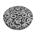 thumbnail image 6 of Uemuo Snake Pattern Round Bar Stool Seat Covers Washable Stool Cushion Slipcover Elastic Bar Chair Covers-12 inch, 6 of 7