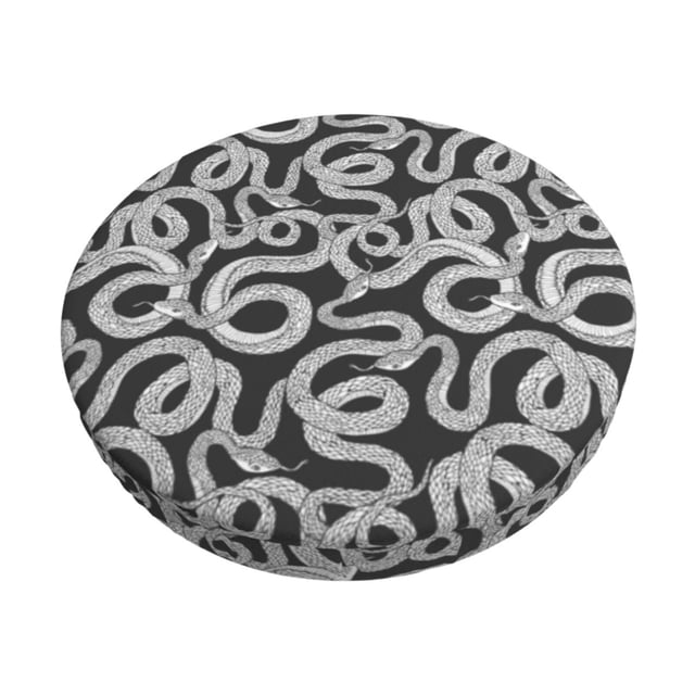 Balery Snake Fundas de asiento para taburete de bar redondo de tela de terciopelo ajustables que protegen de arañazos y manchas para sillas de 14 a 17 pulgadas.-14 inch