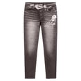 thumbnail image 5 of uublik Pants Capris for Women Stretchy Pants Pull On Jeggings High Waisted Denim Leggings Casual Pants with Pockets, Gray, 5 of 6