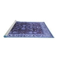 thumbnail image 2 of Ahgly Company Machine Washable Indoor Rectangle Oriental Blue Traditional Area Rugs, 5' x 8', 2 of 4