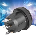 thumbnail image 2 of LHCER Rocker Switch,5pcs 3 Position ON/OFF/ON Black Round Rocker Switch 3 Pin 10A/125V 6A/250V,ON/OFF/ON Rocker Switch, 2 of 8
