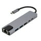 thumbnail image 1 of Convertidor de tipo C a HDTV, máquina de juegos de computadora para teléfono móvil multifunción 10 en 1, tarjeta de red de 100 m, concentrador USB-C, 1 of 6