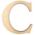 thumbnail image 1 of 18" Tall MDF Letter C | 1/4" Thick | Krafty Supply Letters | Times | Wooden Letter, 1 of 3