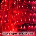 thumbnail image 2 of Luces de red navideñas YAOZHOU 264 LED rojas de 3 x 2 m para exteriores, 2 of 6