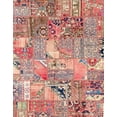 thumbnail image 1 of Ahgly Company Machine Washable Indoor Rectangle Abstract Dark Salmon Pink Area Rugs, 7' x 9', 1 of 7