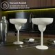 thumbnail image 4 of Vasos de margarita aislados de acero inoxidable con tapa, resistentes a la rotura, sellado al aspiradora, ideal para regalo (crema, paquete de 2), 4 of 4