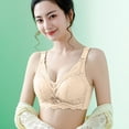 thumbnail image 5 of Bras for Women GaThRRgYP Woman's Fashion Solid Color Comfortable Lace Bra Underwear Bowknot No Rims, 5 of 9