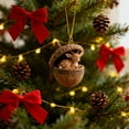 thumbnail image 4 of Forest Animals Christmas Ornaments , Woodland Creature Decorations for Holiday Tree, Rustic Farmhouse Xmas Decor, Miniature Figurines, Festive Gift for Home Party Decorating, 4 of 6