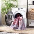 thumbnail image 5 of SAFAVIEH Serapi Joisse Traditional Machine Washable Area Rug, Red/Navy, 5'3" x 7'7", 5 of 14