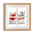 thumbnail image 1 of Baby Bed Cap Refused Art Deco Fashion Frame Wall Tabletop Display 4 Openings Picture, 1 of 3