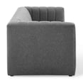 thumbnail image 5 of Modway Reflection Channel Tufted Upholstered Fabric Sofa in Charcoal, 5 of 9