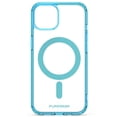thumbnail image 2 of Funda PUREGEAR Slimshell MagSafe para iPhone 14 Azul Transparente, 2 of 9