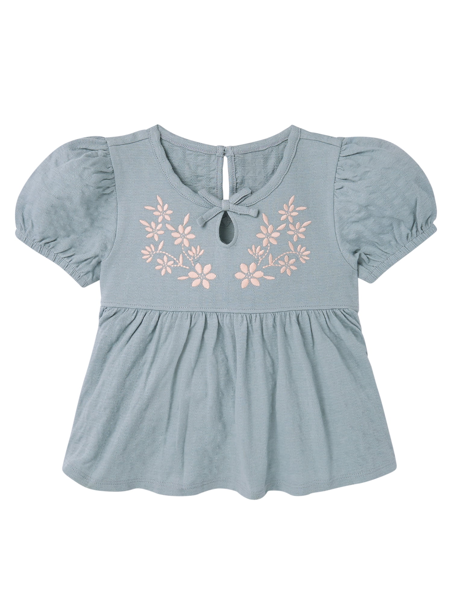 Modern Moments by Gerber Toddler Girl Puff Sleeve Outfit Set, 2-Piece, Sizes 12 Months - 5T