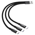 thumbnail image 5 of 3 in 1 USB to Type-C Cable Type-C Charging Cable Cord Extension Wire Applicable for Smartphones Tablet Laptops, 5 of 8