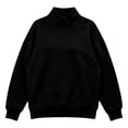 thumbnail image 6 of Horkkom Mock Neck Sweatshirt Solid Color Casual Long Sleeve Tops Oversized Pullover Fall Sweatshirt XXL, 6 of 6