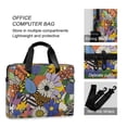 thumbnail image 4 of FORMRS 16" Laptop Bag Carrying Sleeve Case with Handle Travel Shoulder Briefcase, Blue Floral, 4 of 8