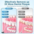 thumbnail image 2 of Water flosser, rechargeable 300ml wireless portable oral irrigator, 4 modes and 6 replaceable nozzles 7 waterproof - professional floss cleaner, for daily home use, travel, gum, brace care - black, 2 of 4
