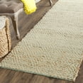 thumbnail image 3 of SAFAVIEH Natural Fiber Braxton Braided Jute Area Rug, Natural/Green, 3' x 5', 3 of 10