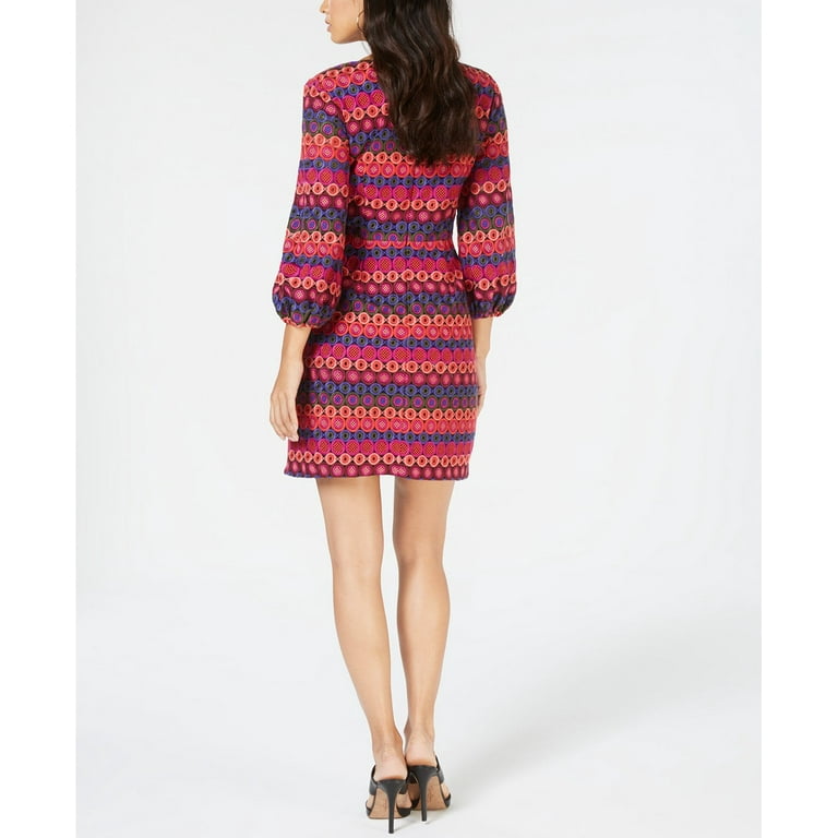 Trina Turk Nicole Crochet Dress W Bubble Sleeves Size 4