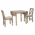thumbnail image 2 of Linon Torino 3-Piece Drop Leaf Dining Set - Graywash, 2 of 10