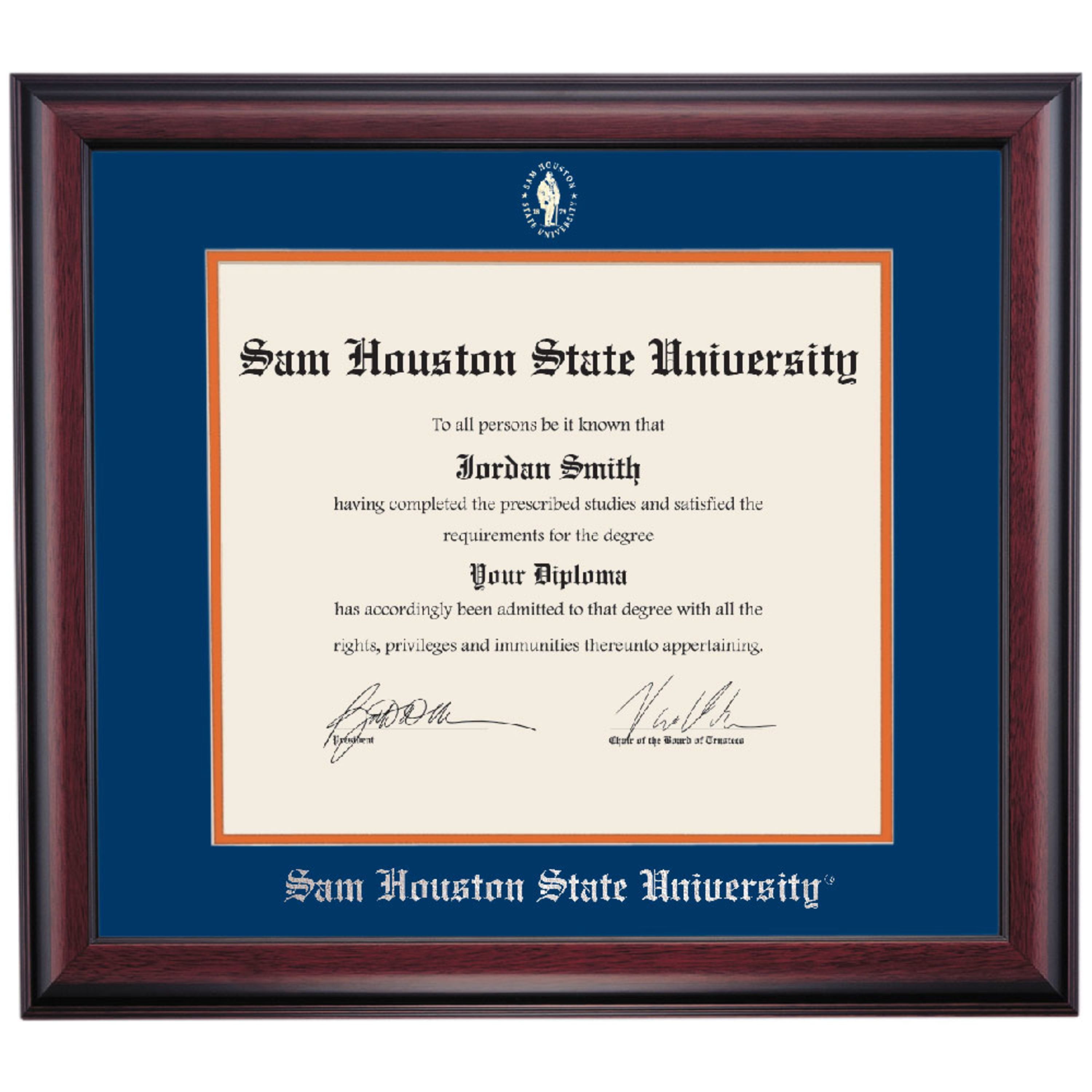 OCM Diploma Frame for Sam Houston State University, 19" x 21" Diploma