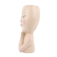thumbnail image 4 of Maceta facial Jadeshay maceta con cabeza de niña Resina Diámetro 3,66 pulgadas Altura 7,08 pulgadas, 4 of 8