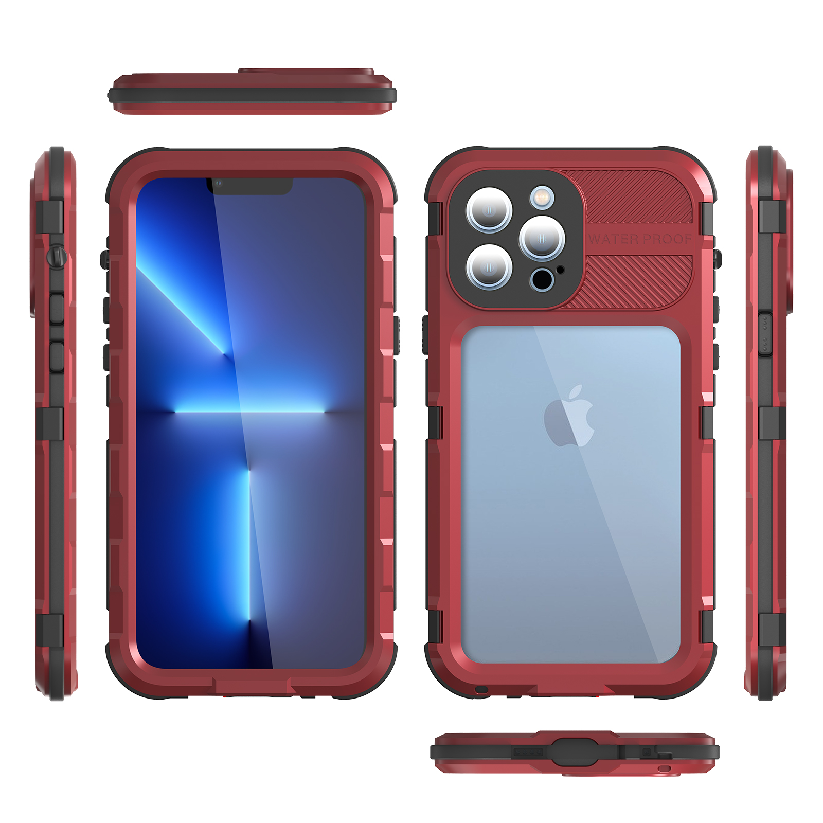 Full-Body Waterproof Case For IPhone 13 Pro Max With Built-in Screen Protector