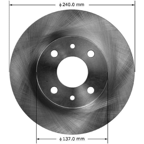 BENDIX PRT6121 Bendix Brake Rotor Fits select: 2012-2017 FIAT 500