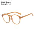 thumbnail image 1 of -1.0~-4.0 Myopia Glasses LIGHT BROWN STRENGTH 1.00 light brow light brow Strength 1.00-Strength 1.00, 1 of 5