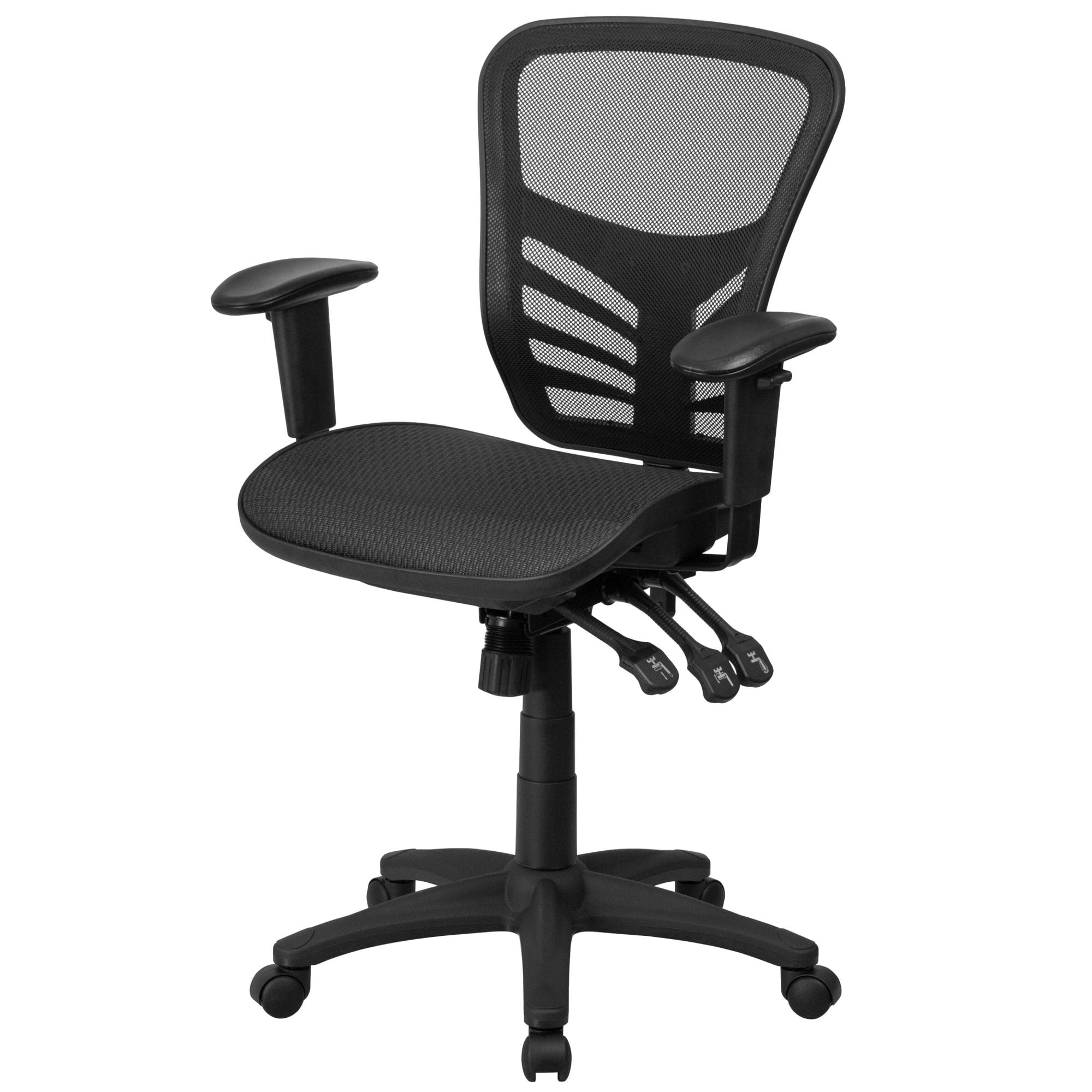 Flash Furniture Mid-Back Mesh Executive Swivel Office Chair, Black