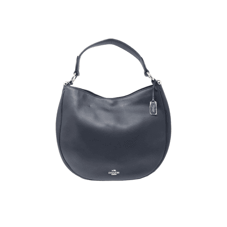 Coach 36026 Nomad Hobo In Glovetan Leather Navy Blue Ladies Bag