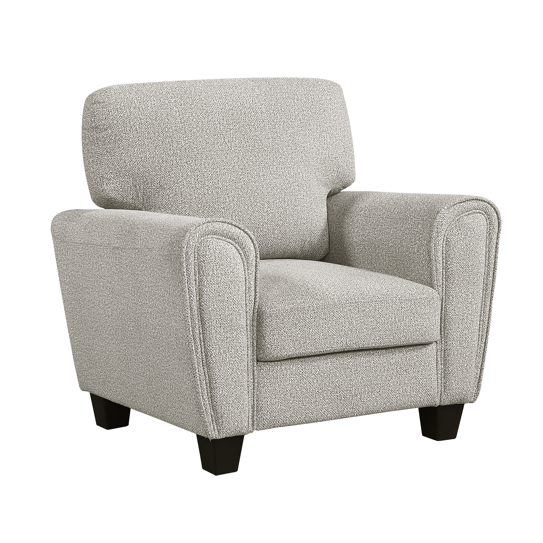 OakvillePark Nyra Chenille Accent Chair, Gray